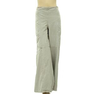 Ewa I Walla Solid Vintage Pocket Gray Trouser Pants Wide Leg Cotton S NWD 282993